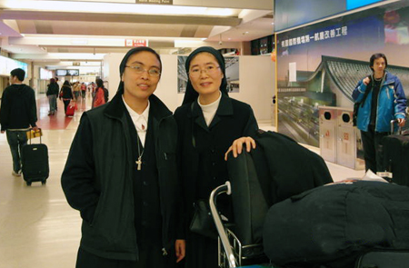 Sr Jessica e sr Maria arrivano a Taiwan